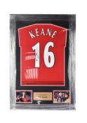 FOOTBALL - ROY KEANE - MANCHESTER UNITED - SIGNED SHIRT