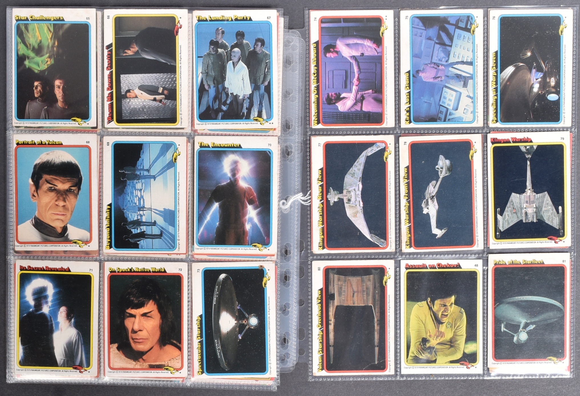 STAR TREK THE MOTION PICTURE - 1979 - FULL SET OF BUBBLEGUM CARDS - Image 4 of 4