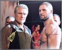 CREED II (2018) - LUNDGREN & MUNTEANU - SIGNED 8X10" PHOTO - ACOA