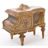 19TH CENTURY FRENCH GILDED COPPER JEWELLERY CASKET