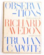 RICHARD AVEDON TRUMAN CAPOTE OBSERVATIONS PHOTOGRAPHY BOOK