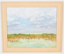 21ST CENTURY OIL PAINTING OF THE CAMARGUE IN FRANCE