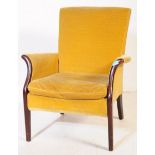 PARKER KNOLL - MID 20TH CENTURY RETRO YELLOW ARMCHAIR