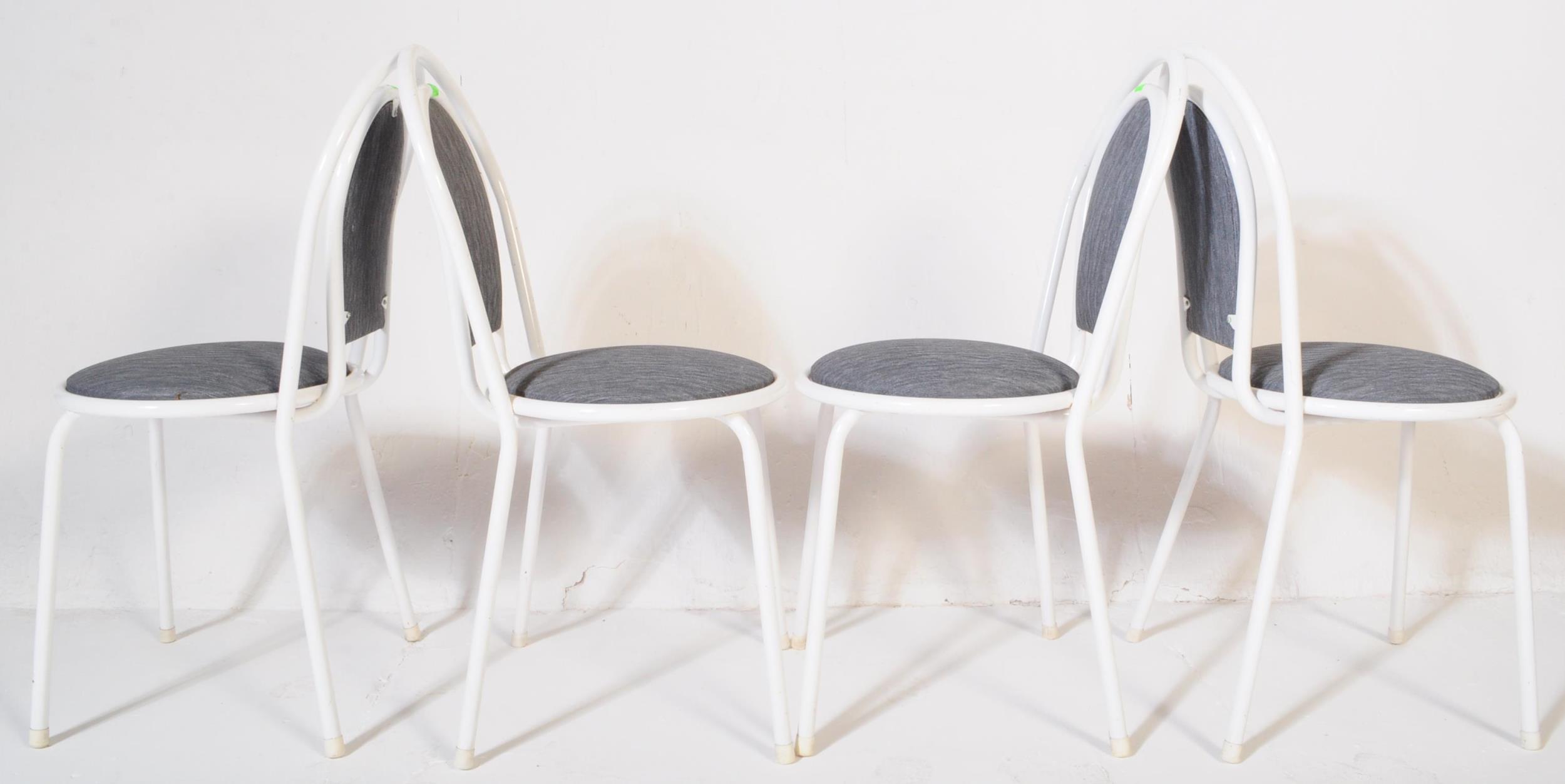 SET OF FOUR WHITE THONET STYLE CAFE BISTRO CHAIRS - Image 2 of 4