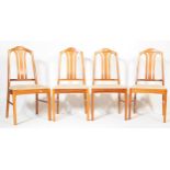 NATHAN FURNITURE - FOUR MID CENTURY TEAK DINING CHAIRS