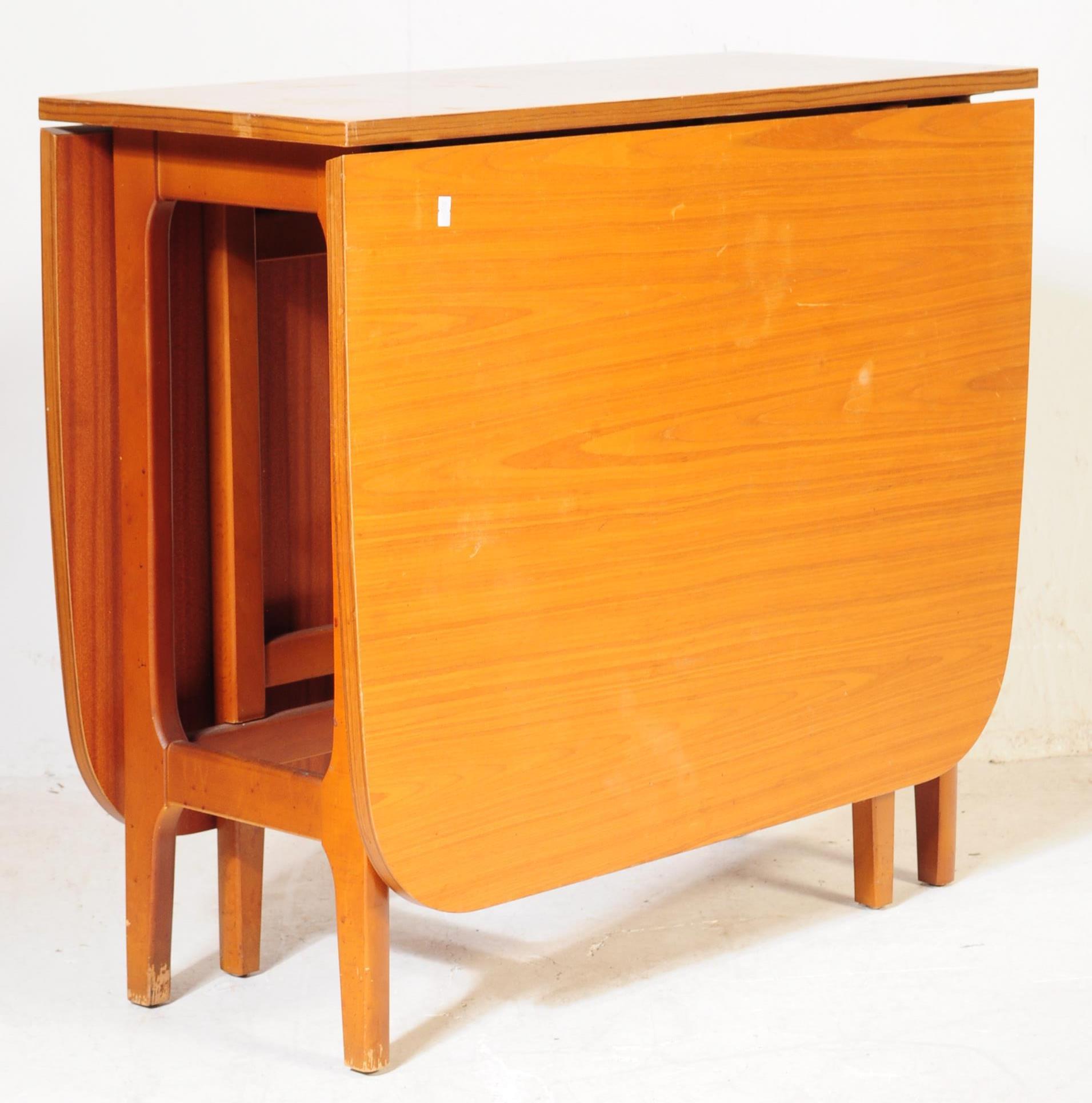 MID CENTURY TEAK WOOD CHEST OF DRAWERS CHAIRS DESK & LOCKER - Image 10 of 12