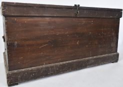 LARGE EARLY 20TH CENTURY WOODEN CARPENTER CHEST BOX