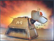 DOCTOR WHO – K9 – JOHN LEESON AUTOGRAPHED 16X12" PHOTOGRAPH