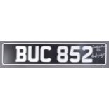 DAD'S ARMY (BBC SITCOM) - SIGNED JONES' VAN NUMBER PLATE