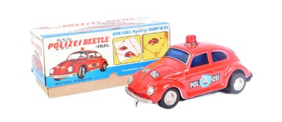 TINPLATE TOYS - TAIWANESE BATTERY OPERATED VOLKSWAGEN POLICE CAR