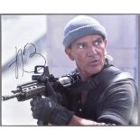 ANTONIO BANDERAS - EXPENDABLES - AUTOGRAPHED 8X10" - AFTAL