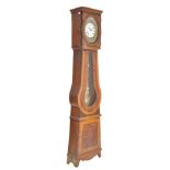 A 19TH CENTURY FRENCH COMTOISE WALNUT LONGCASE CLOCK