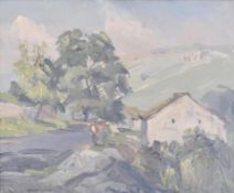 ANGUS RANDS (1922-1985) - ORIGINAL OIL ON BOARD PAINTING