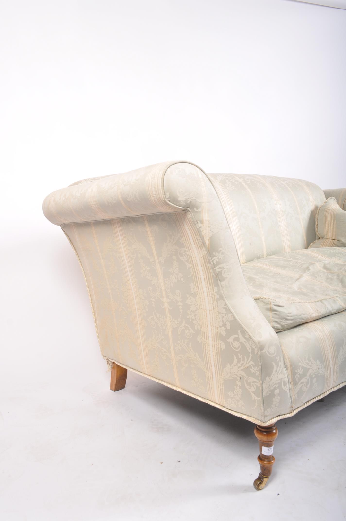 20TH CENTURY CHESTERFIELD MAHOGANY SOFA SETTEE - Image 3 of 5