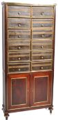 19TH CENTURY FRENCH LIBRARY CHEST OF DRAWERS CABINET