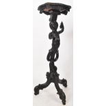 19TH CENTURY ITALIAN EBONISED TORCHERE STAND