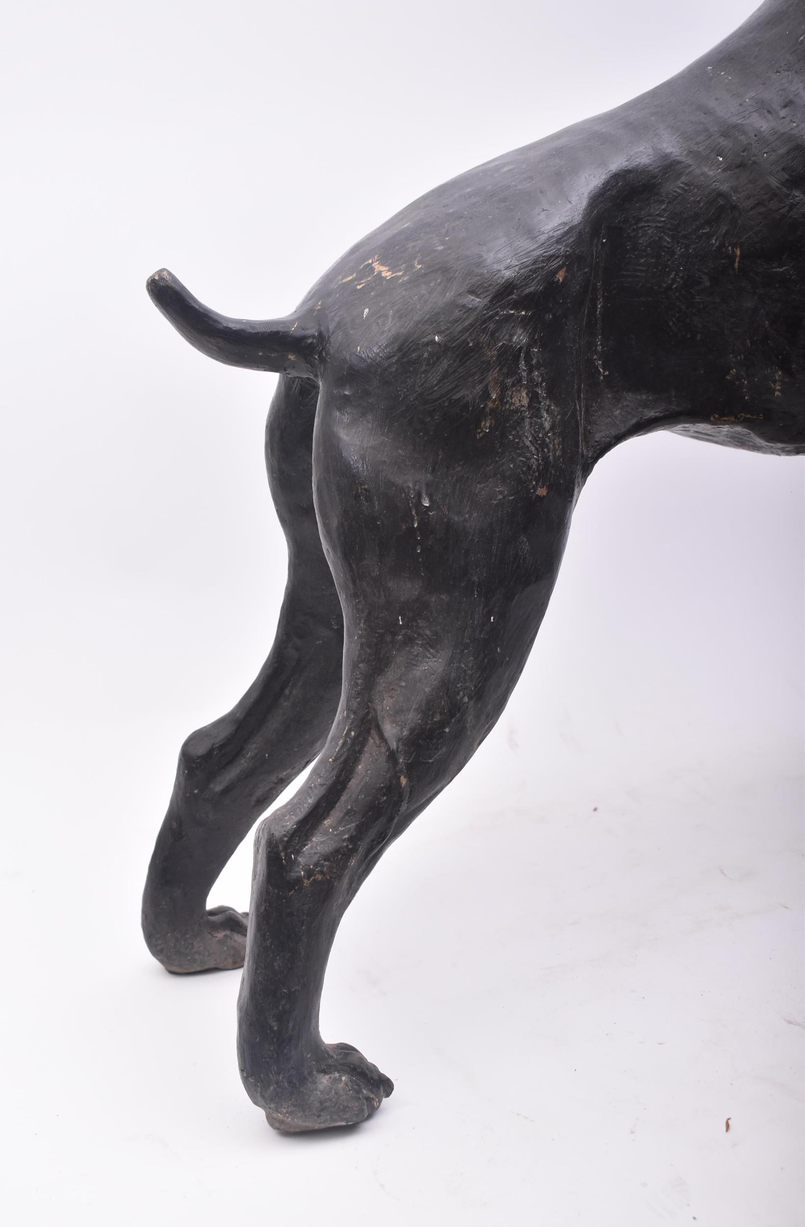 FLOOR STANDING BRONZE SCULPTURE OF A BOXER DOG - Image 6 of 6