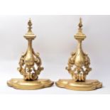 PAIR OF 19TH CENTURY FLORENTINE GILTWOOD WALL BRACKETS