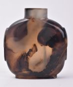 EARLY 19TH CENTURY CHINESE AGATE SNUFF BOTTLE