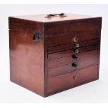 19TH CENTURY VICTORIAN MAHOGANY DENTIST'S CABINET