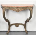 20TH CENTURY FRENCH ROCOCO REVIVAL CONSOLE TABLE