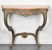 20TH CENTURY FRENCH ROCOCO REVIVAL CONSOLE TABLE