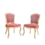 PAIR OF VICTORIAN 18TH CENTURY GILT WOOD DINING CHAIRS