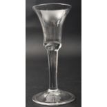 GEORGE II MID 18TH CENTURY 1745 PLAIN STEM WINE GLASS