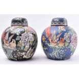 PAIR OF CHINESE REPUBLIC PERIOD GINGER JARS AND COVERS