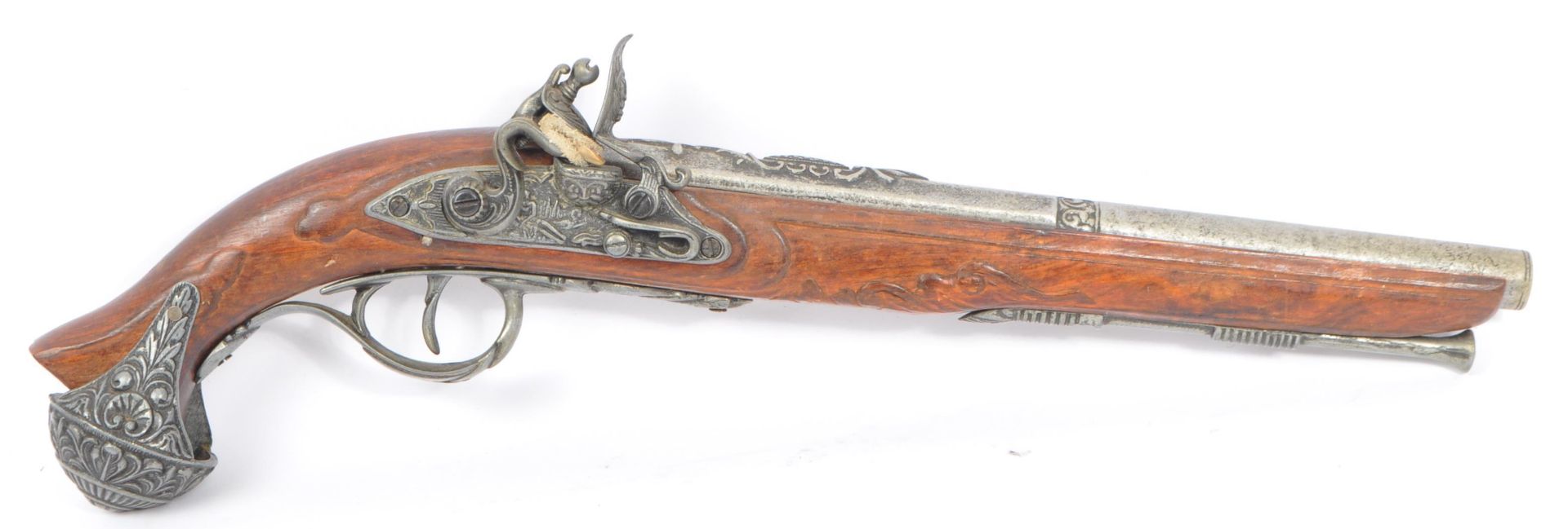 COLLECTION OF SIX REPRODUCTION FLINTLOCK 18TH CENTURY PISTOLS - Image 4 of 9