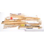 COLLECTION OF SIGNED USED MUSICAL DRUMSTICKS RIFFS BAR