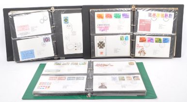 COLLECTION OF UK FIRST DAY COVER FRANKED POSTAGE STAMPS