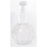 19TH CENTURY DUTCH ETCHED GLASS DECANTER