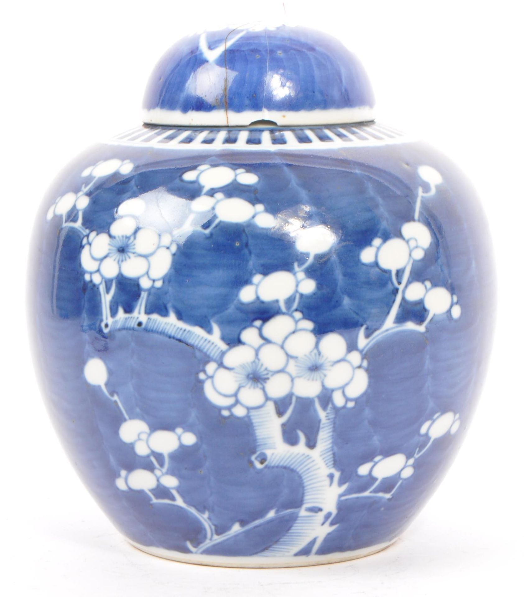 19TH CENTURY CHINESE PORCELAIN PRUNUS GINGER JAR - Bild 3 aus 7