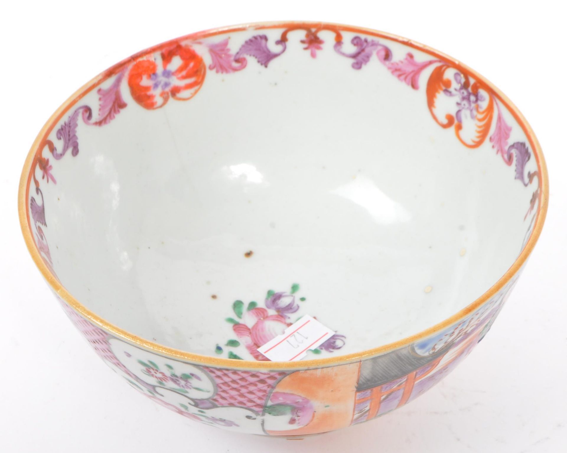 18TH CENTURY CHINESE HAND PAINTED PORCELAIN BOWL - Image 5 of 7