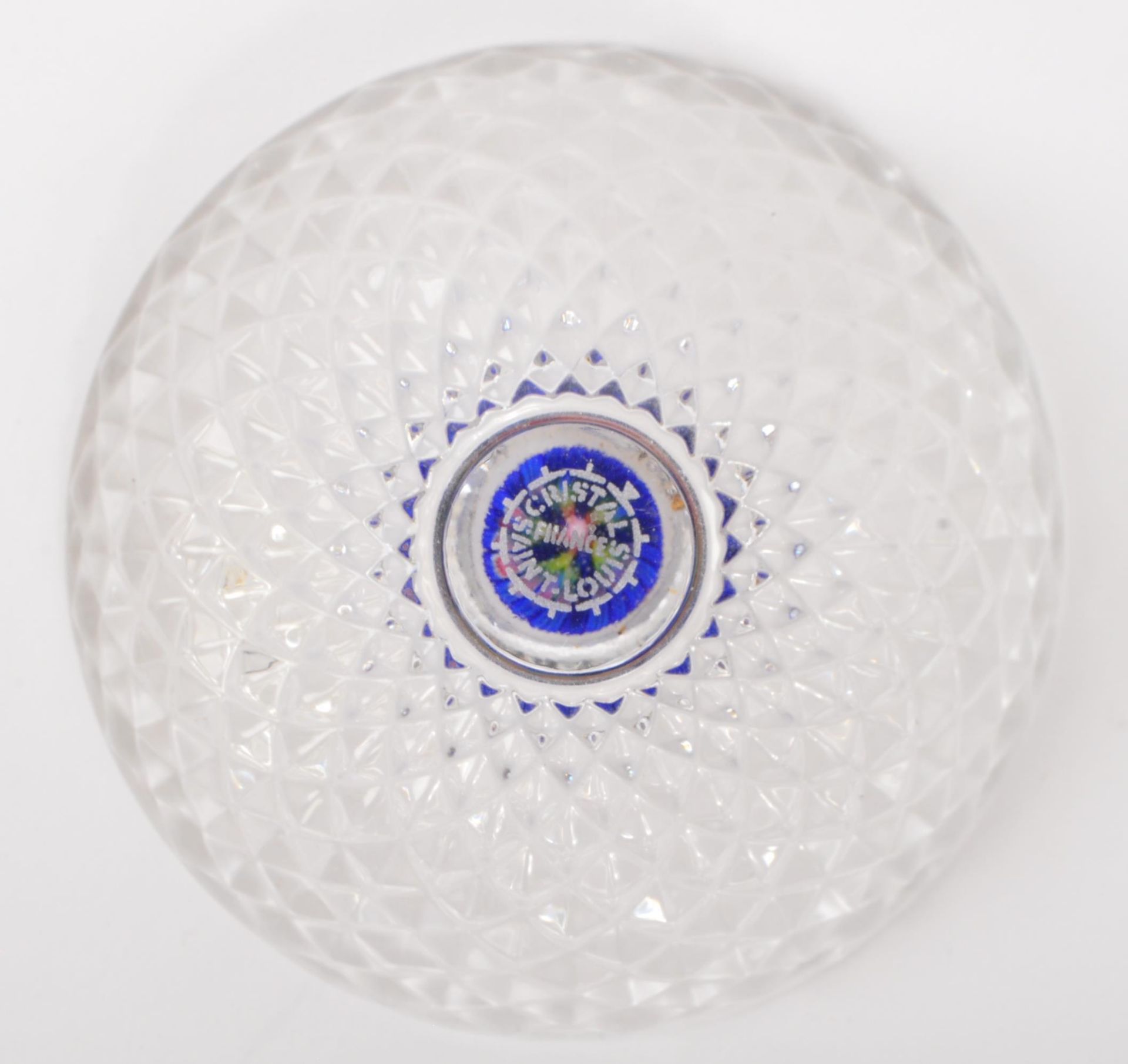 ST LOUIS FRENCH CRYSTAL & MILLEFIORI GLASS PAPERWEIGHT - Image 5 of 5