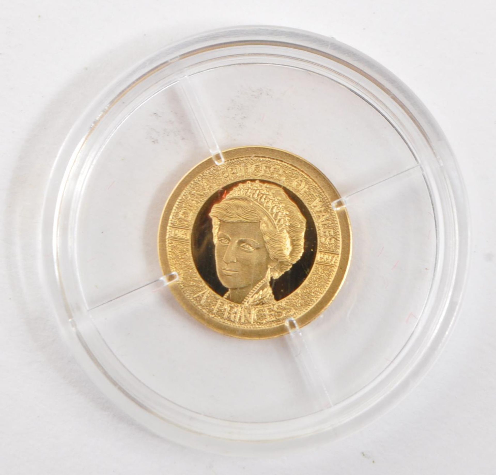 WINDSOR MINT - TWO FOURTEEN KARAT GOLD DIANA COINS - Image 4 of 5