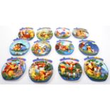 TWELVE COLLECTOR WINNIE THE POOH CABINET / WALL PLATES