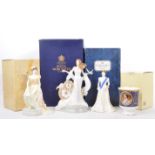 FOUR 20TH CENTURY FIGURINES BY COALPORT & ROYAL WORCESTER