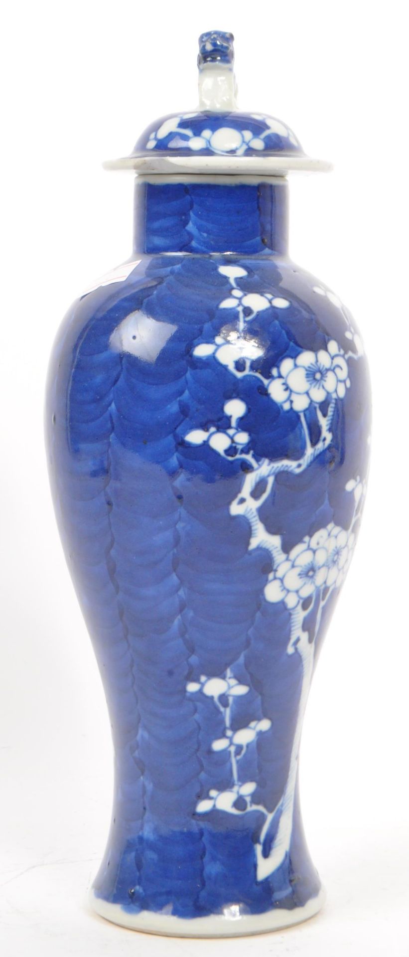 19TH CENTURY CHINESE PORCELAIN PRUNUS BALUSTER VASE - Image 2 of 8