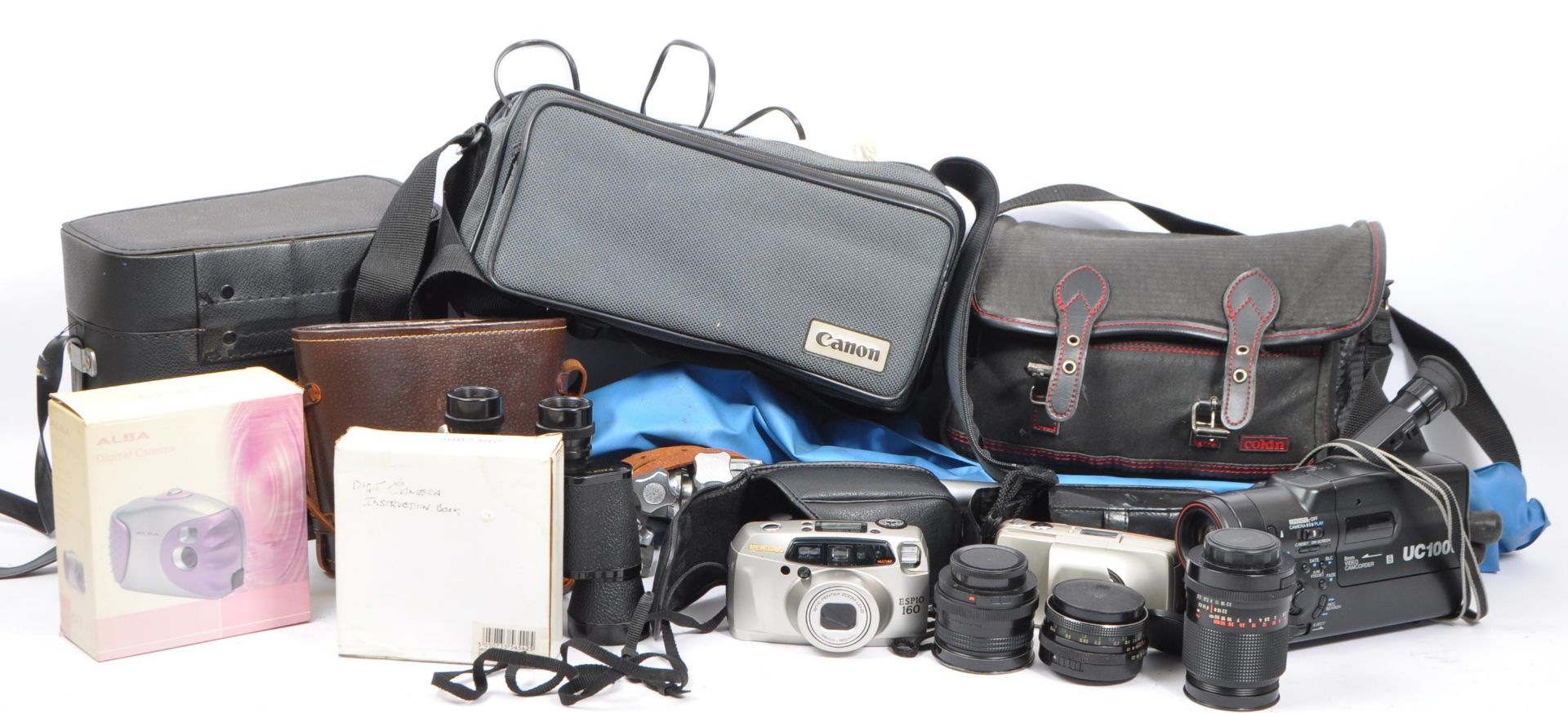 COLLECTION OF VINTAGE PHOTOGRAPHY CAMERA LENSES ACCESSORIES