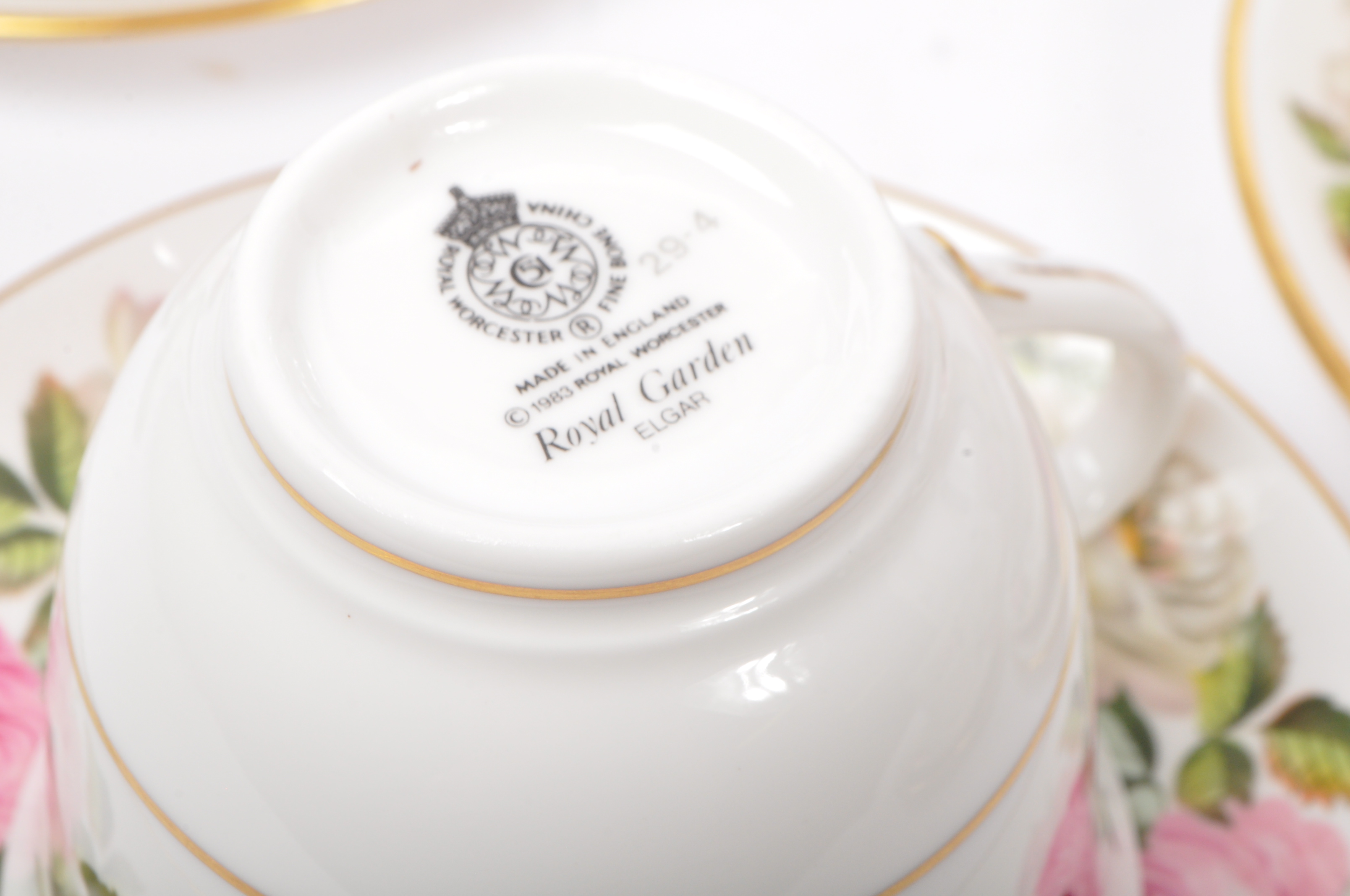 ROYAL WORCESTER FINE BONE CHINA ELGAR TEA SERVICE - Image 7 of 7