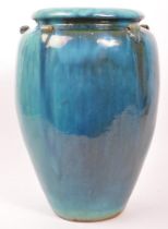 LARGE LATE 20TH CENTURY FLOOR STANDING BURMANTOFTS STYLE VASE