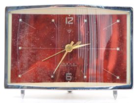 RETRO MID 20TH CENTURY CHINA WIND UP MANTEL CLOCK