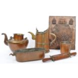 COLLECTION OF EARLY TO MID 20TH CENTURY BRASS & COPPER ITEMS