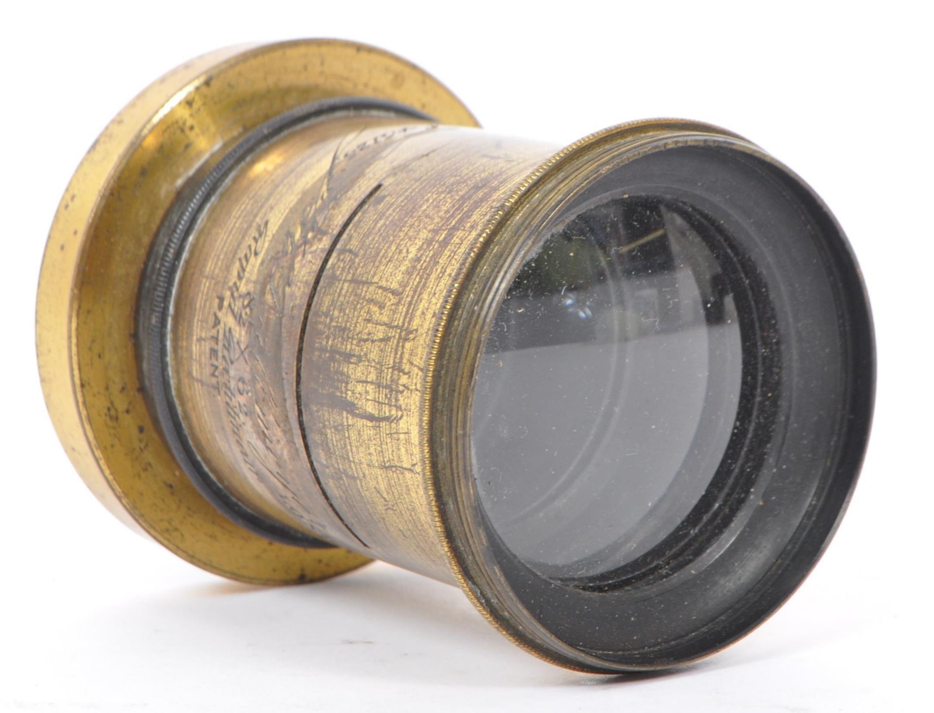 VICTORIAN DALLMEYER BRASS RAPID RECTILINEAR OBJECTIVE LENS - Image 2 of 5