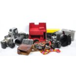 COLLECTION OF VINTAGE CAMERAS & RELATED EQUIPMENT