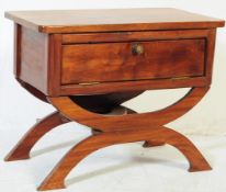 1930S MAHOGANY ARCHED LEG OCCASIONAL TABLE