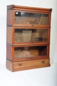EARLY 20TH CENTURY OAK BARRISTERS BOOKCASE