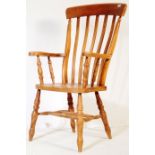 VINTAGE 20TH CENTURY BEECH & ELM WINDSOR ARMCHAIR